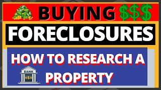 BUYING FORECLOSURES: How to Research a Property in County Records