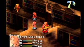 FFT Solo Ramza Challenge - Part 25 Underground Book Storage First Floor (Final Fantasy Tactics)