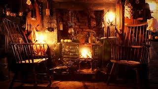 Ambience/ASMR: Victorian Cottage Hearth at Night (Fireplace/Wood-Burning Stove), 5 Hours