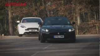 Aston Martin V8 Vantage vs Jaguar XKR-S - autocar.co.uk