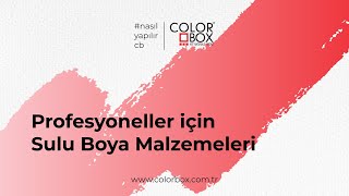 Profesyoneller İçin Sulu Boya Malzemeleri #nasilyapilircb