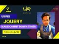 How To Make Count Down Timer Using Jquery Tutorial Urdu/Hindi Method No-1