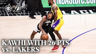 Kawhi 26 PTS vs Lakers Highlights | LA Clippers