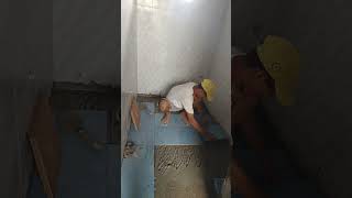 Bathroom floor tile fitting process 🔥🔥✨ | how to install bathroom floor tile