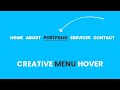 Creative Pure CSS Menu Hover Effect | CSS Animation