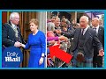 Nicola Sturgeon booed arriving to meet King Charles III in Dunfermline, Scotland