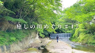 山形県の癒しスポットへ｜たくさんのマイナスイオンに包まれて｜夏の川遊び場【癒し•自然音•ASMR】