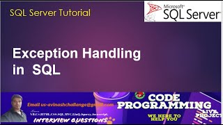 How can you implement error handling in SQL? | SQL Tutorial