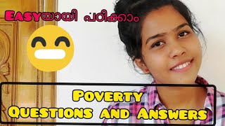 Poverty Questions and Answers / plus one