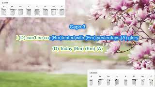 Today (capo 3) by John Denver play along with scrolling guitar chords and lyrics