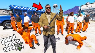 Franklin Become Prison Guard of The Biggest Penitentiary in GTA 5 | SHINCHAN and