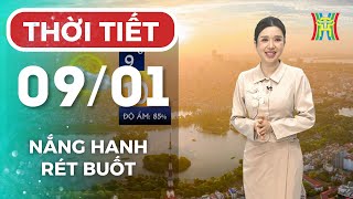 Dự báo thời tiết Hà Nội hôm nay 09/01/2026 | Hà Nội nắng hanh, rét buốt