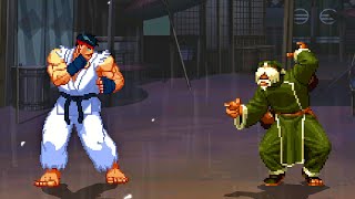 Shin Ryu Vs. Chin Gentsai (SNK KOF) - Unusual Encounter