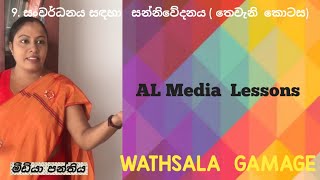 AL MEDIA 9th  lesson ( part 3)– සංවර්ධනය සදහා සන්නිවේදන අවශ්‍යතා -Sinhala by WATHSALA GAMAGE