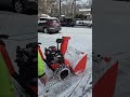 snow blowing for the customer