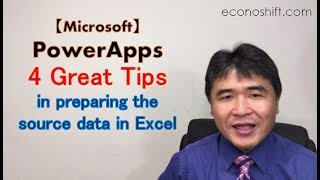 PowerApps: 4 great tips in preparing the source data in Excel