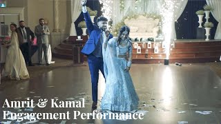 Amrit & Kamal Engagement Performance - Best Couples Dance Choreography