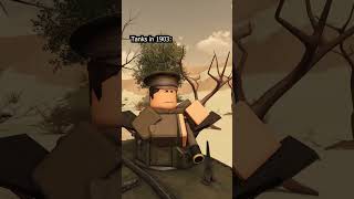 When were tank tracks invented? | #roblox #memes #robloxedit #animation