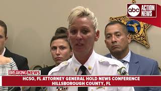 HCSO, FL Attorney General announce investigation into lottery scam | News Conference