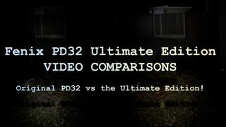 Fenix PD32 UE LED Flashlight Video Comparisons + Beamshots