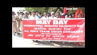 May Day: AITUC protests against retrenchments by Mining Co.