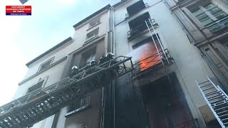 Incendie dans le centre de Paris, 8 blessés légers