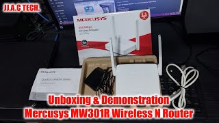 Mercusys MW301R 300Mbps Wireless N Router - Unboxing \u0026 Demonstration