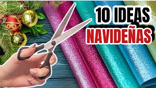 10 MANUALIDADES NAVIDEÑAS EN FOAMY O GOMA EVA PARA VENDER O REGALAR