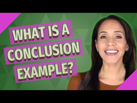What is a conclusion example?