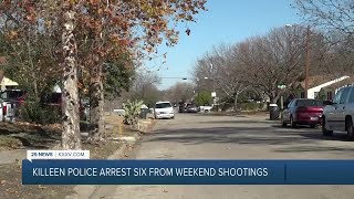 Seven people arrested following gang activity over Christmas holiday in Killeen