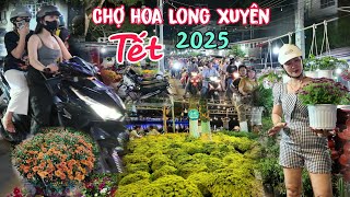 Chợ hoa Long Xuyên 2025 cập nhật giá cả hoa Tết các loại | Long Xuyên TV