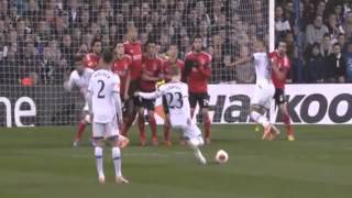 Christian Eriksen Fanstastic Free Kick Goal ~ Tottenham Hotspu vs Benfica 1-2 ~ 13-03-2014