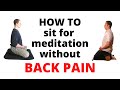 Avoiding Back Pain in Sitting Meditation (pt. 1)