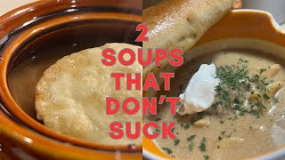 2  MOUTHWATERING cold weather SOUPS!  Your family will LOVE these!