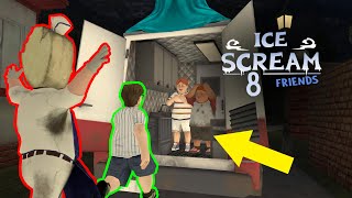 Ice Scream 8 Lis Wakes Up In The Lab & Rod Figures Out They Escaped The Cages | Animation Part 11