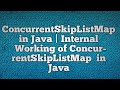 ConcurrentSkipListMap in Java | Internal Working of ConcurrentSkipListMap  in Java