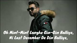 Khan Bhaini | December Lyrical Video | New Punjabi Songs | Latest Punjabi Song 2021 2022 #khanbhaini