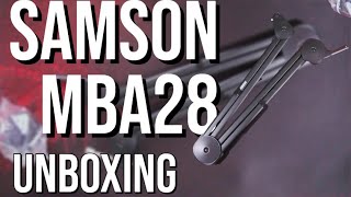 Samson MBA28 Microphone Boom Arm for Podcasting and Streaming Unboxing