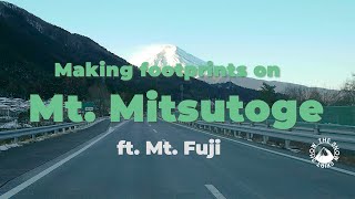 【三ッ峠山スノーハイク】Making footprints on Mt. Mitsutoge ft. Mt. Fuji