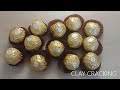 clay cracking: surprise chocolates inspired by ferrero rocher 페레로 로쉐 클레이 부수기2