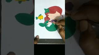 How To Draw Ariel The Little Mermaid | #shorts | #artishq