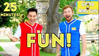 FUN with the Good News Guys! | 25 Minutes of Christian Songs for Kids!