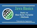 Basics of java programming|Static vs Non Static Variable-Methods in Java