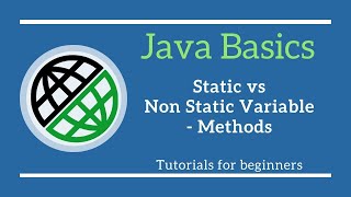 Basics of java programming|Static vs Non Static Variable-Methods in Java