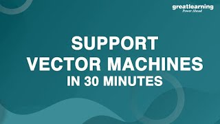 Support Vector machine | SVM | Machine Learning Tutorial | Great Learning