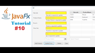 #10 JavaFx and SQL Server Tutorials | Update Table Products Stock