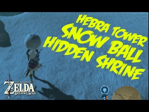 SNOW BALL SHRINE HIDDEN IN HEBRA - Zelda Breath of the Wild SNOW BALL SHRINE HIDDEN IN HEBRA - Zelda Breath of the Wild