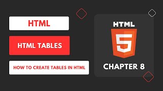 HTML Tables | How to Create Tables in HTML