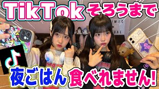 【双子チャレンジ】双子でTikTok揃うまで夜ご飯ナシ！【あいみお】