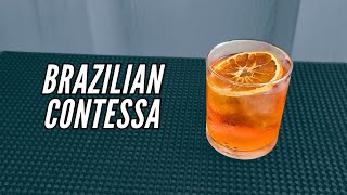 Brazilian Contessa: The Ultimate Cachaça, Aperol & Vermouth Cocktail!